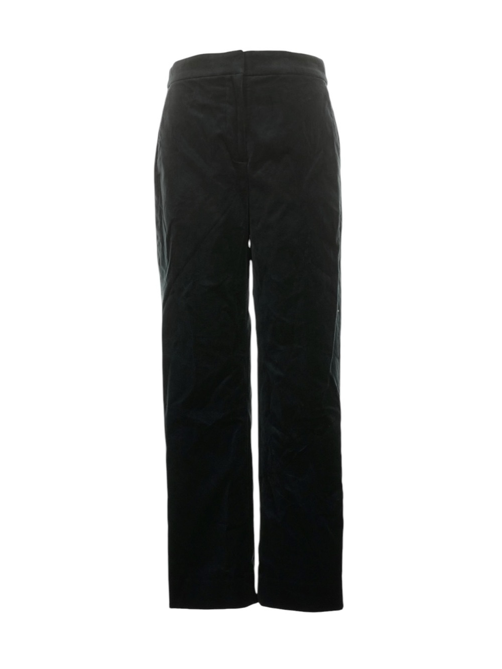 J. Crew Kate Straight Leg Pant in Stretch Velvet 4 Black Workwear Holiday NWT